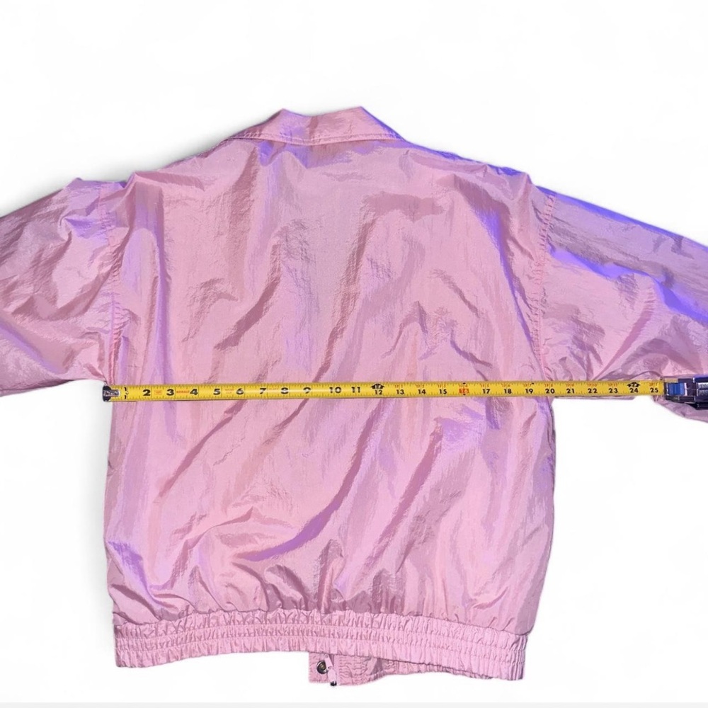 Vintage Blair Pink Satin Varsity Bomber Jacket Girly Streetwear Casual‎ Womens M - Picture 5 of 7